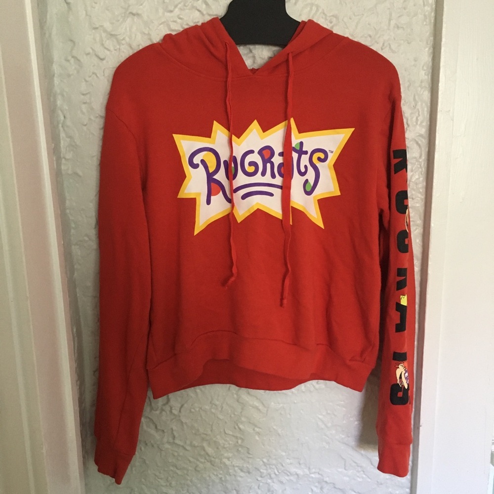Rugrats 90s orange hoodie